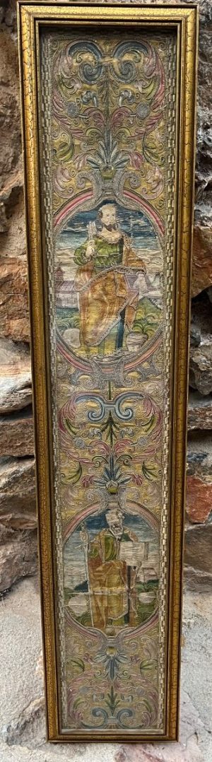 Étoffe en orfroi XVIème siècle