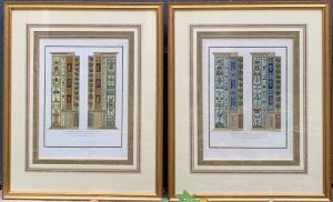 Paire d'estampes : les loges du Vatican Raphaël