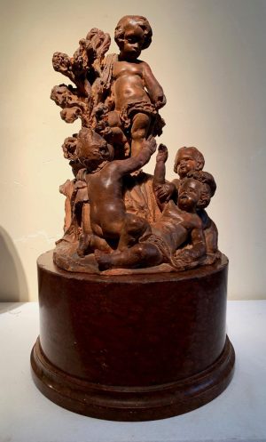 Groupe en terre cuite XVIIIème siècle