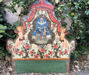 Tête de lit polychrome Olot XVIIIème