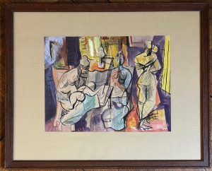 Gouache par Edouard Pignon