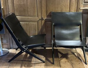 Paire de chauffeuses scandinaves Saxe