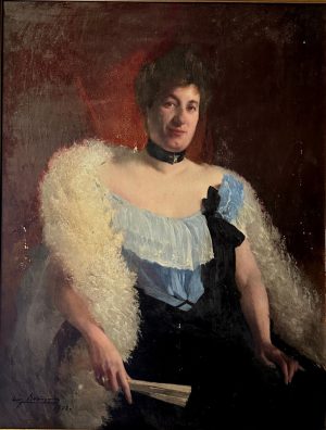 Portrait de femme par E.Beringuier