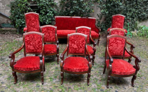 Salon Restauration en acajou