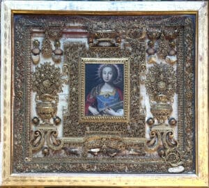 Reliquaire paperolles XVIIIème siècle