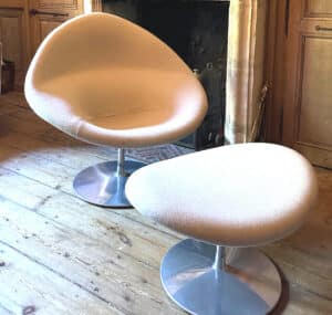 Fauteuil et ottomane Pierre Paulin